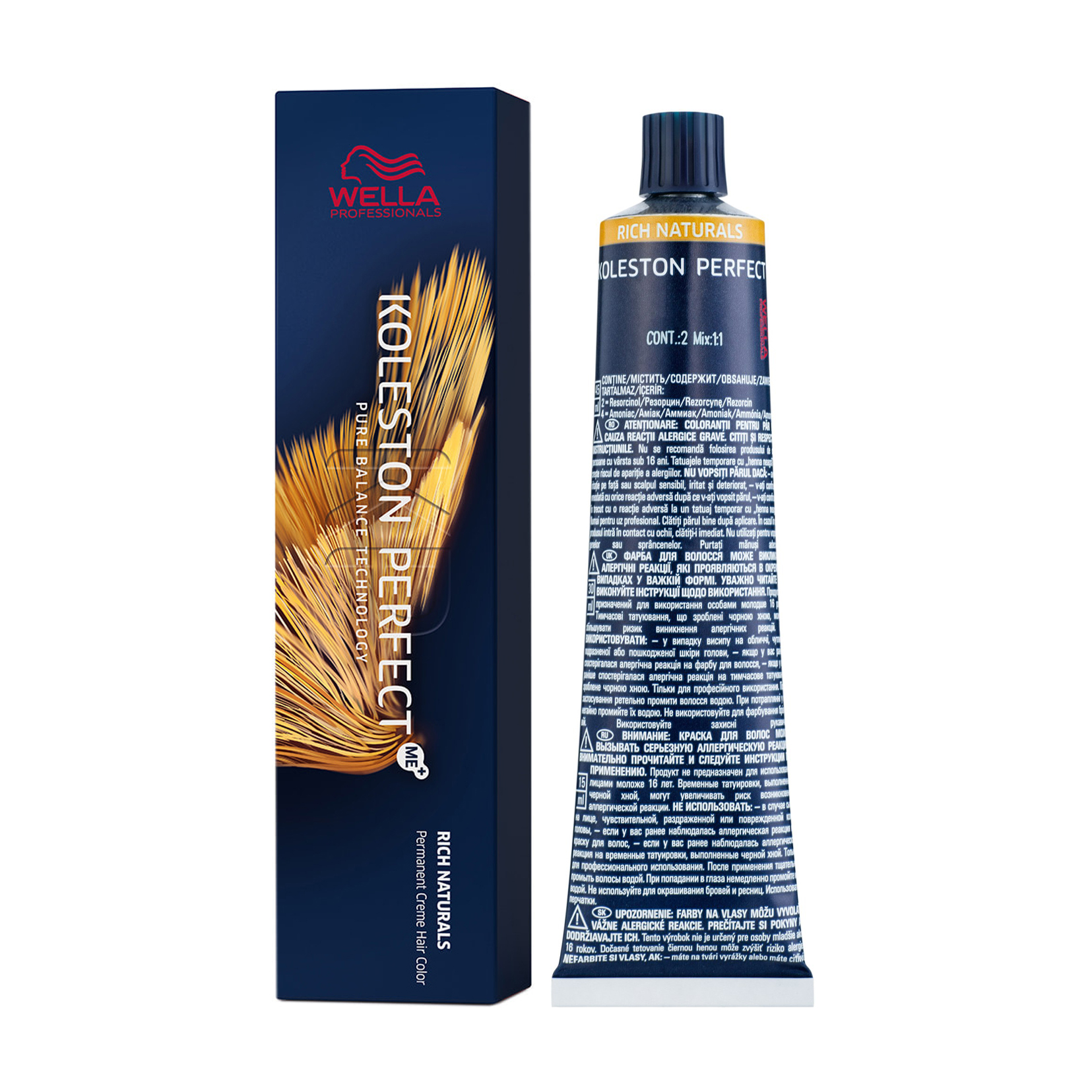 Уцінка! Стійка крем-фарба для волосся Wella Professionals Koleston Perfect Me+ Rich Naturals 6/3 Темний блондин золотистий, 60 мл